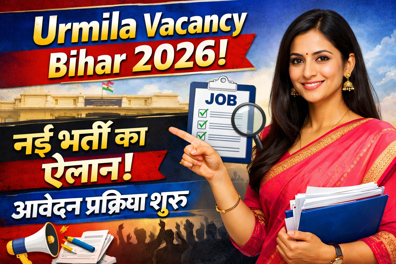 Urmila Vacancy Bihar 2026